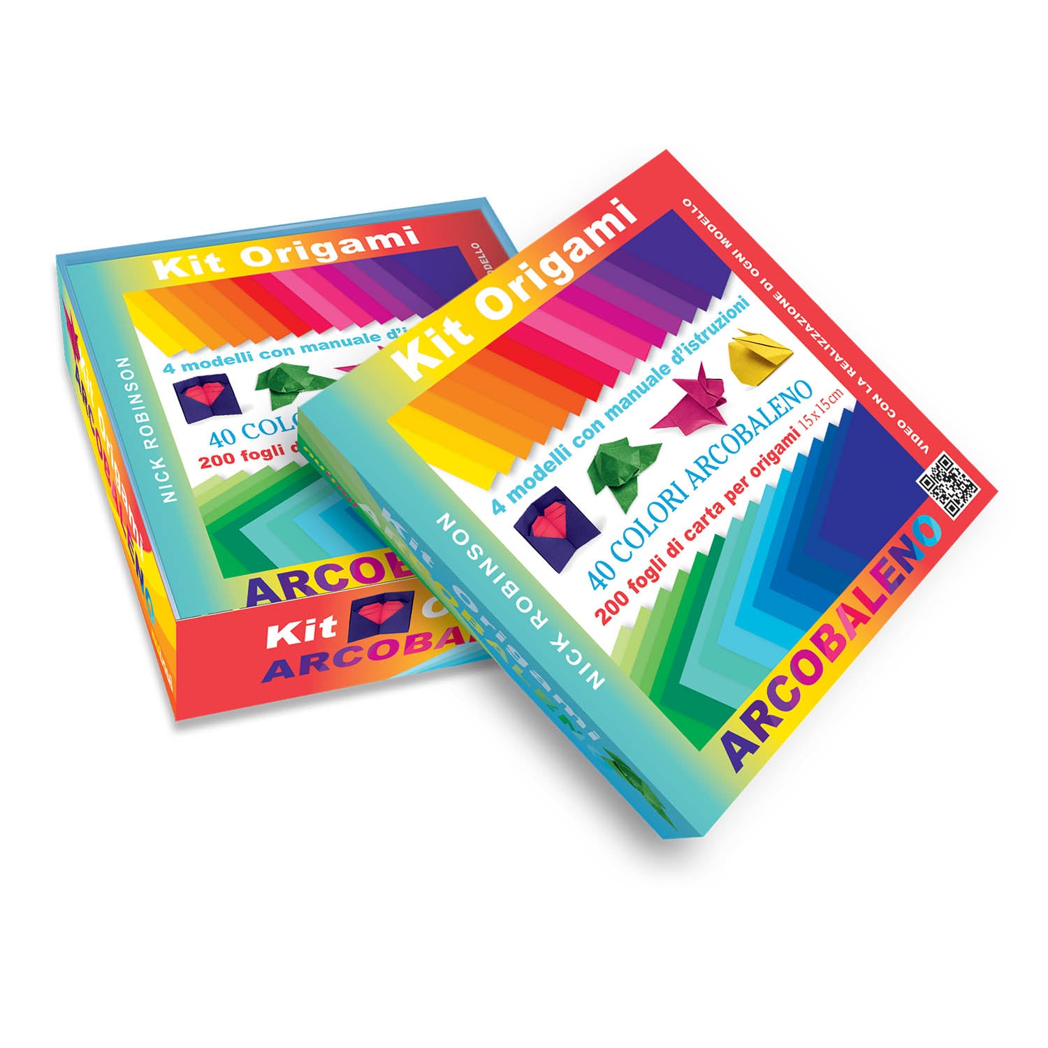 Kit origami - 40 colori arcobaleno