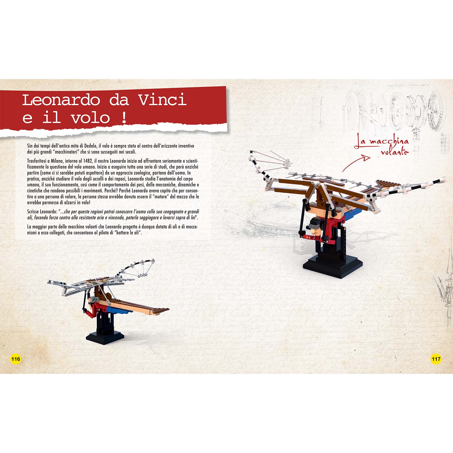 Leonardo Da Vinci - Costruisci le invenzioni con i mattoncini LEGO® NE