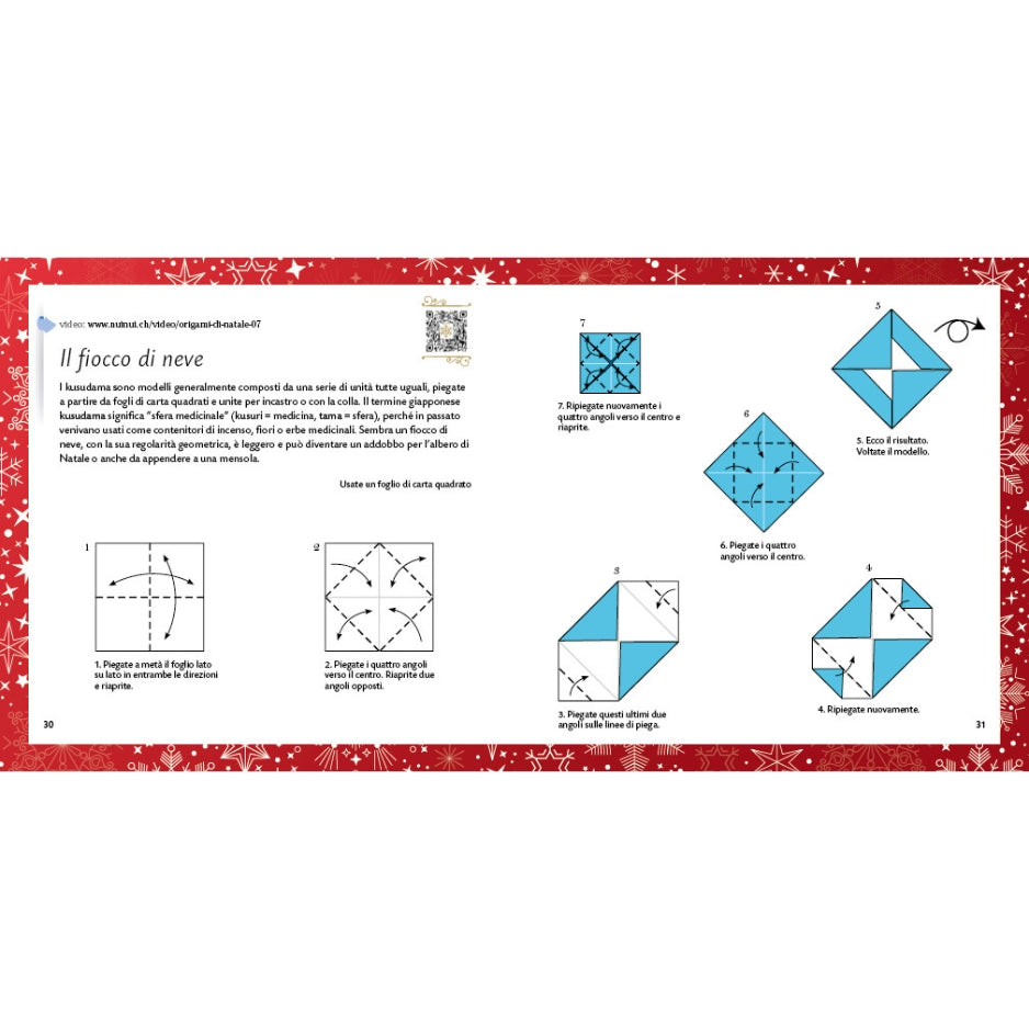 Strappa e piega - Origami di Natale