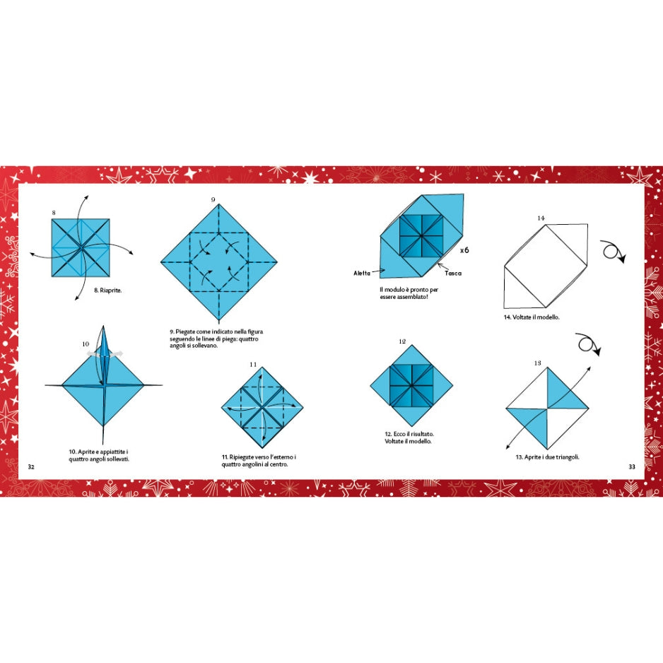 Strappa e piega - Origami di Natale