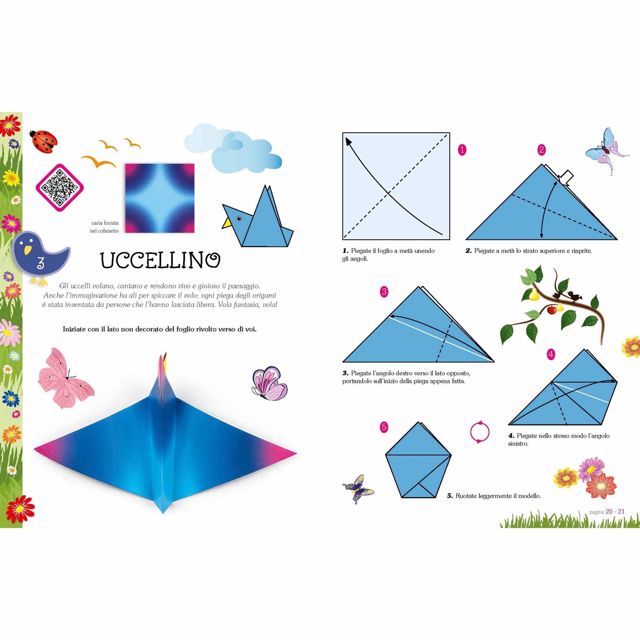 The origami garden - Easy for children