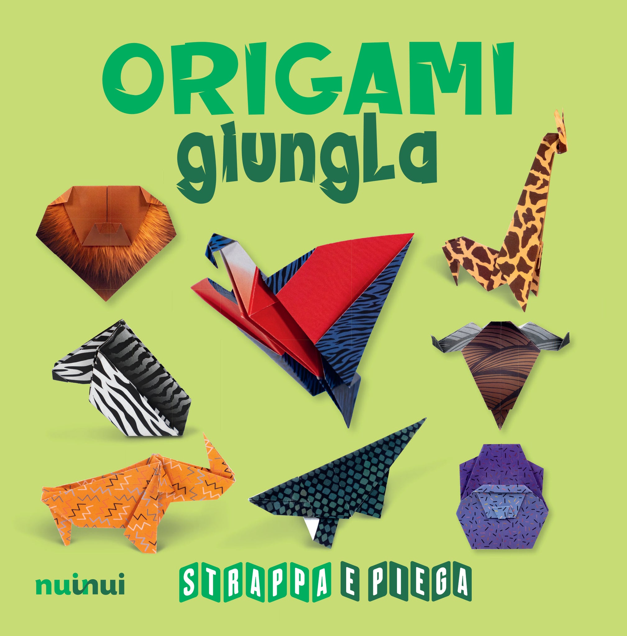 Strappa e piega - Origami giungla