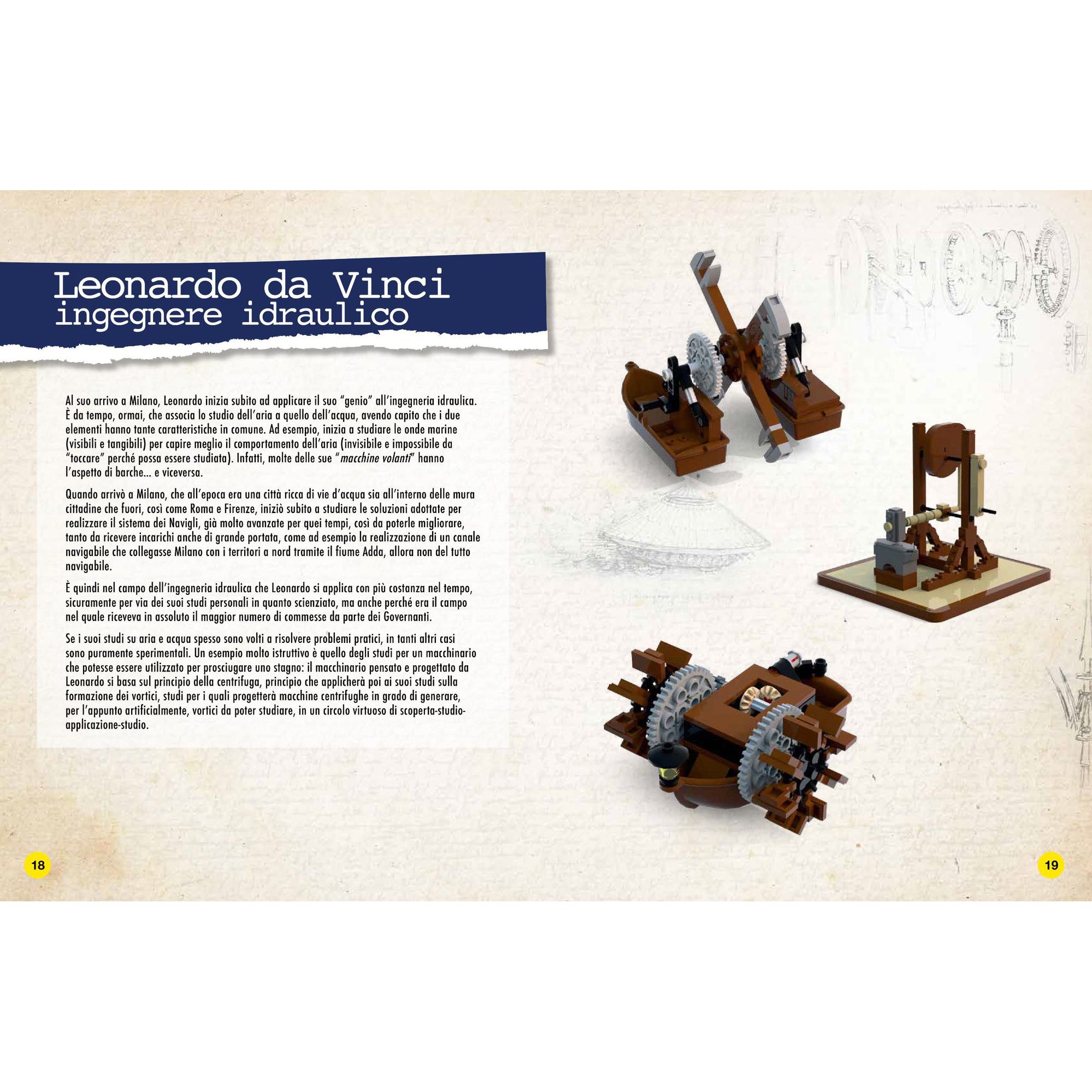 Leonardo Da Vinci - build inventions with LEGO® bricks