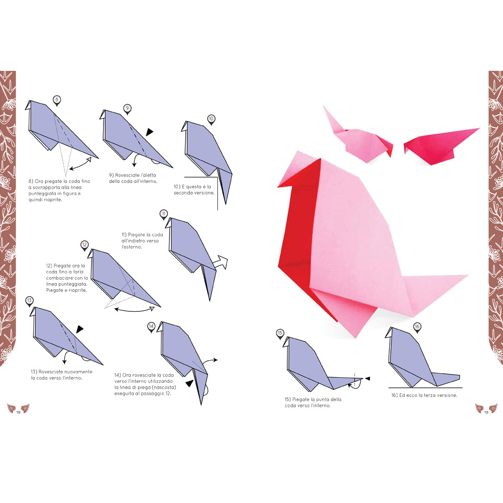 Uccelli in origami