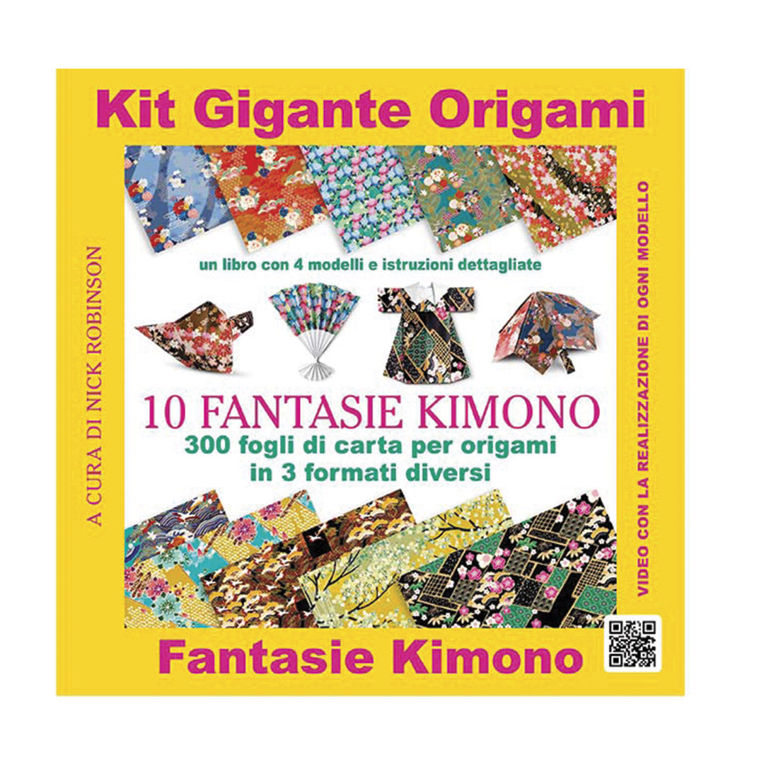 Giant origami kit with kimono patterns