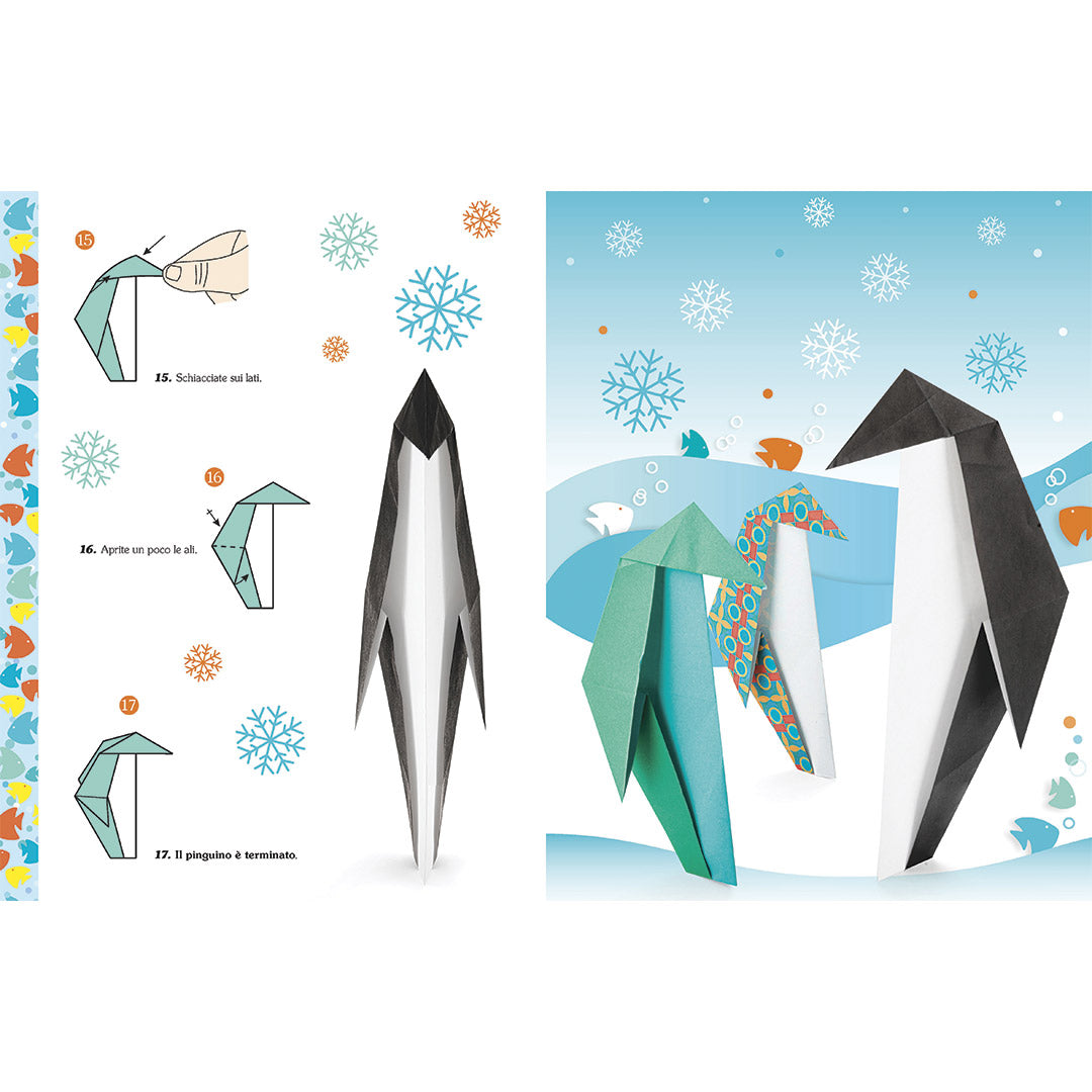 Animali del mare in origami, facili per bambini